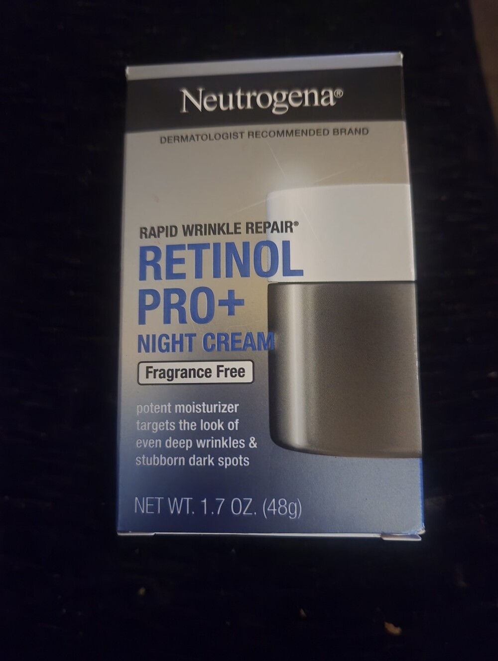 Neutrogena Rapid Wrinkle Repair Retinol Pro+ Night Cream Fragrance Free  1.7oz